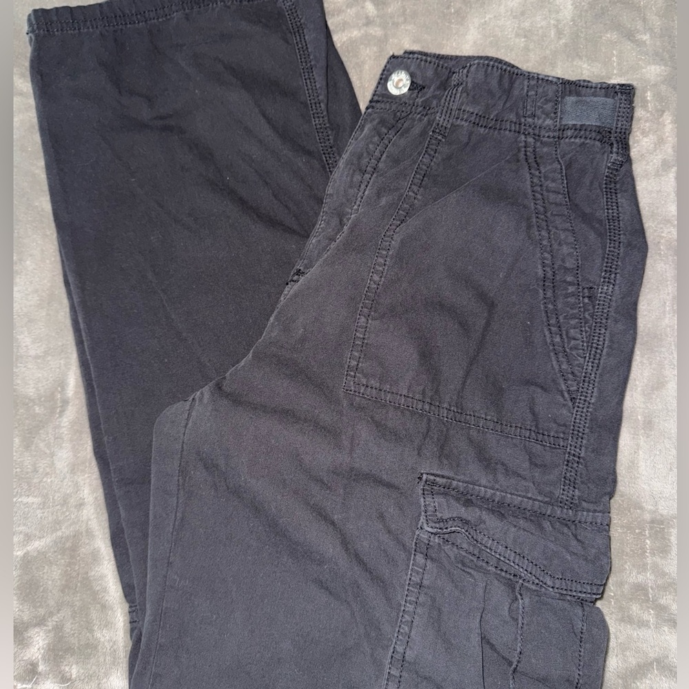 Bershka Adjustable Waist Straight Leg Cargo Pant